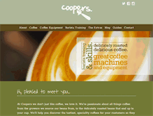Tablet Screenshot of cooperscoffee.co.uk